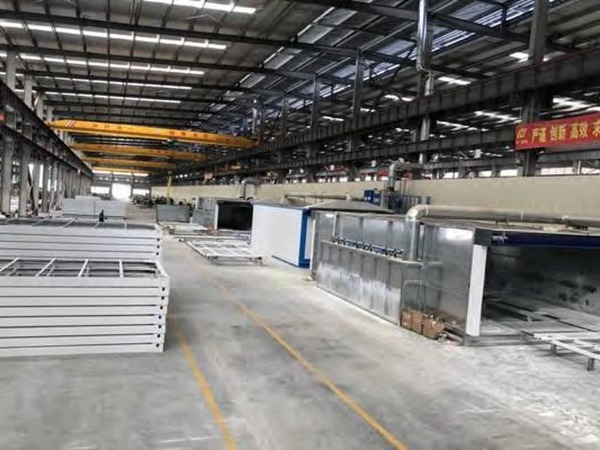 Surface coating line at Wanbang modular housing factory &mdash; corrosion protection for container houses